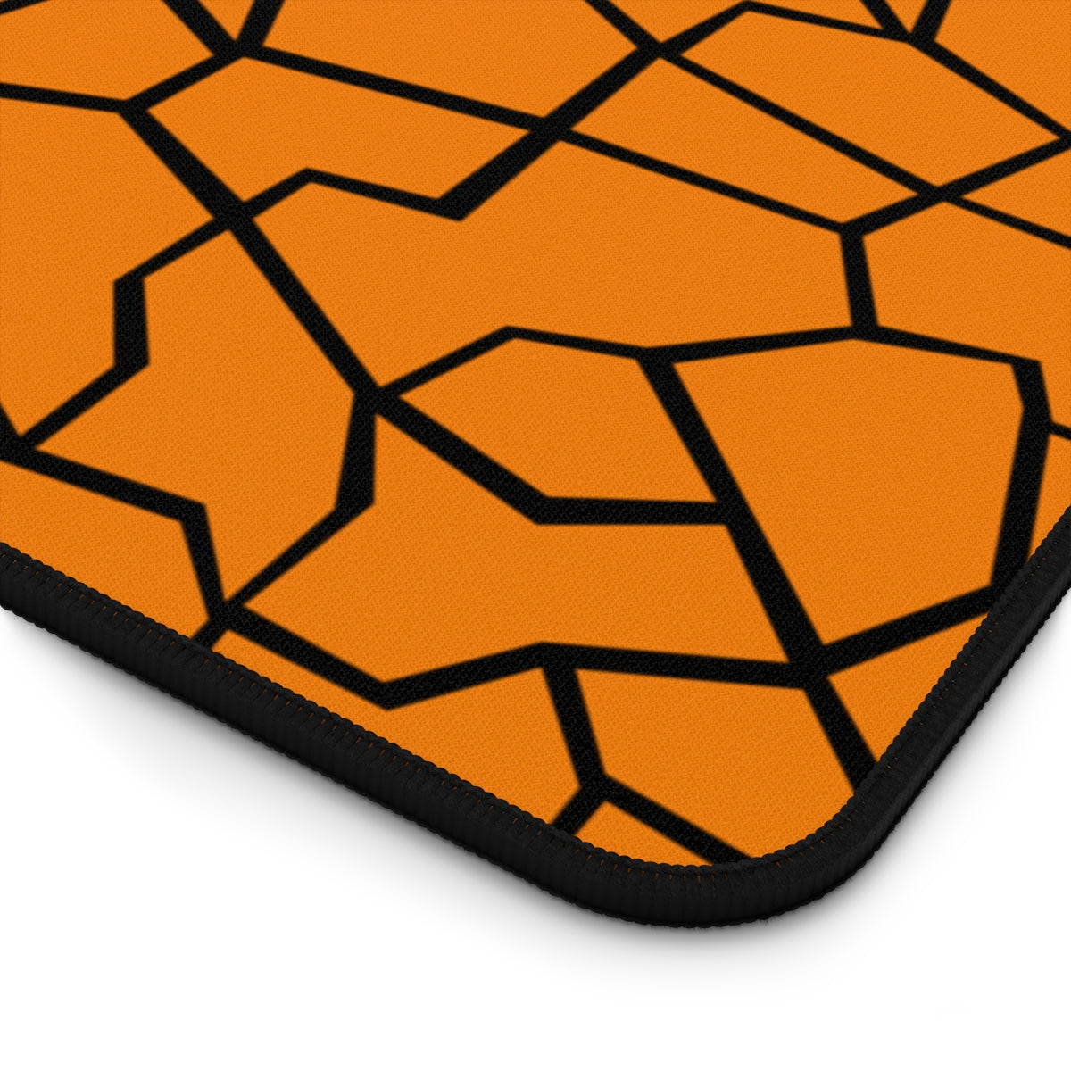 Orange & Black Giraffe Pattern Desk Mat - Desk Cookies