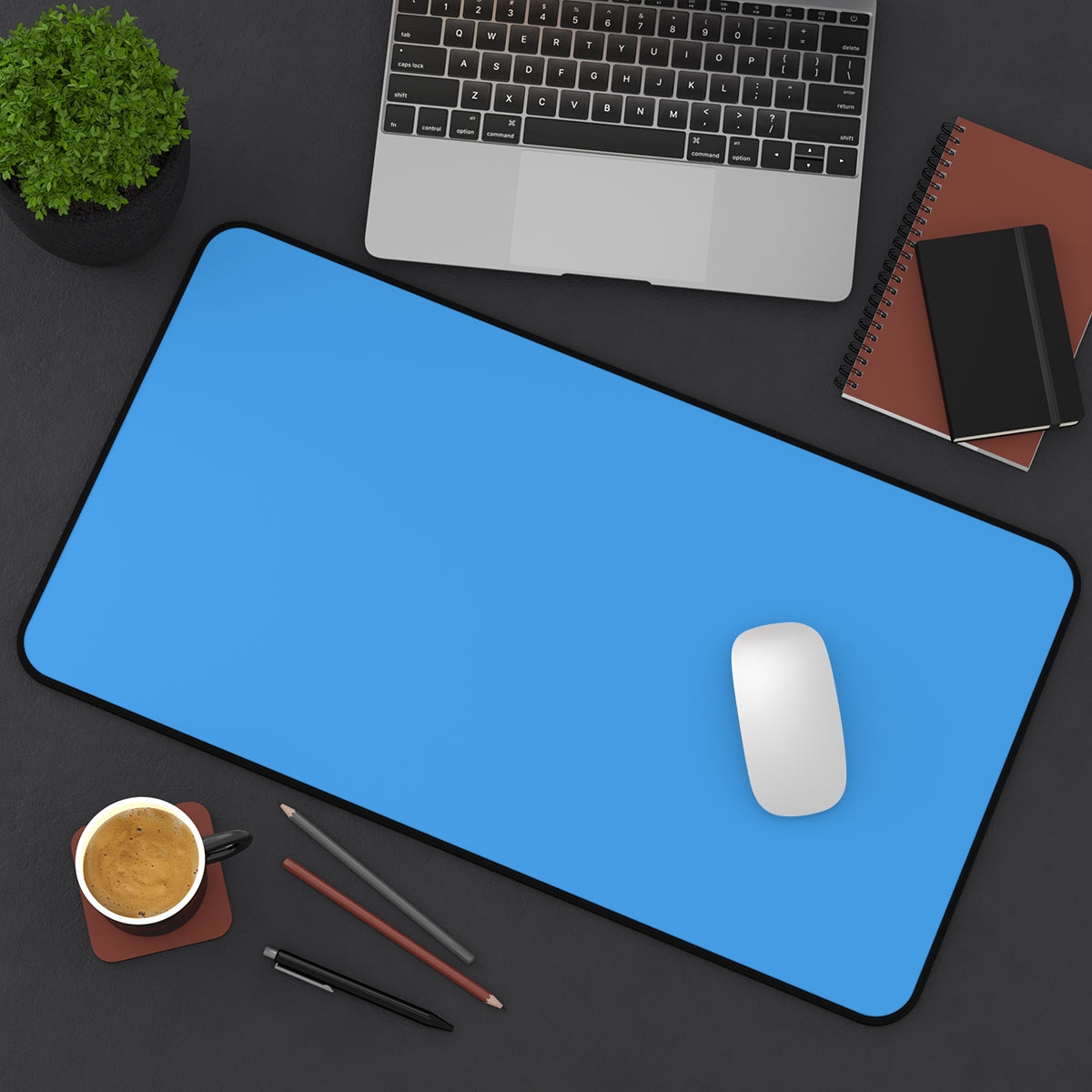 Blue Desk Mat - Desk Cookies