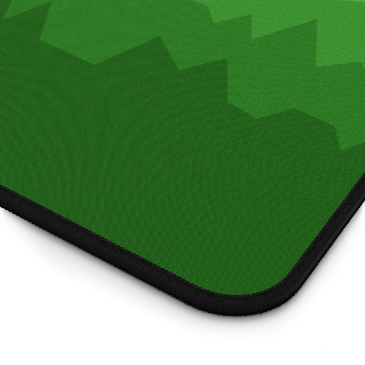 Green Abstract Mountains Desk Mat - Desk Cookies