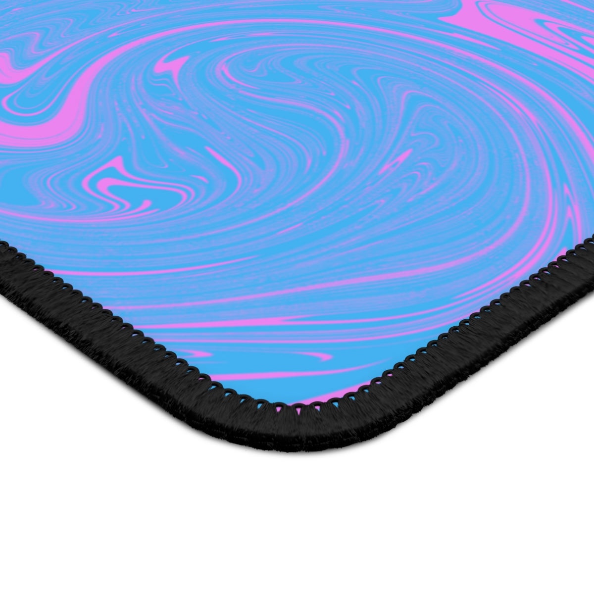 Blue & Pink Swirl Gaming Mouse Pad - Desk Cookies