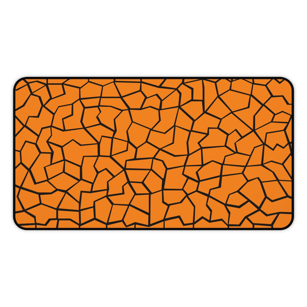 Orange & Black Giraffe Pattern Desk Mat - Desk Cookies