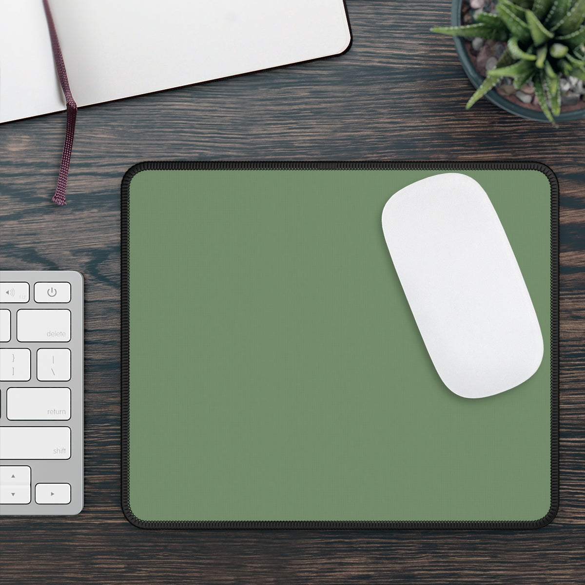 Sage Green Gaming Mouse Pad - Desk Cookies