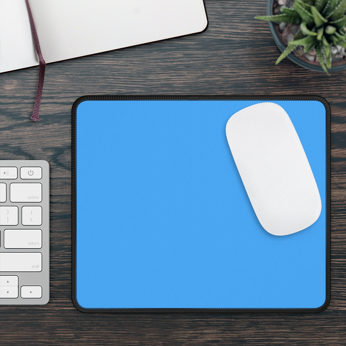 Blue Gaming Mouse Pad - Desk Cookies