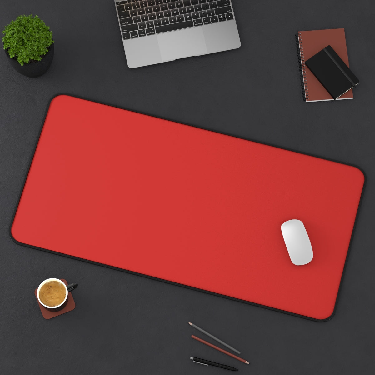 Red Desk Mat - Desk Cookies