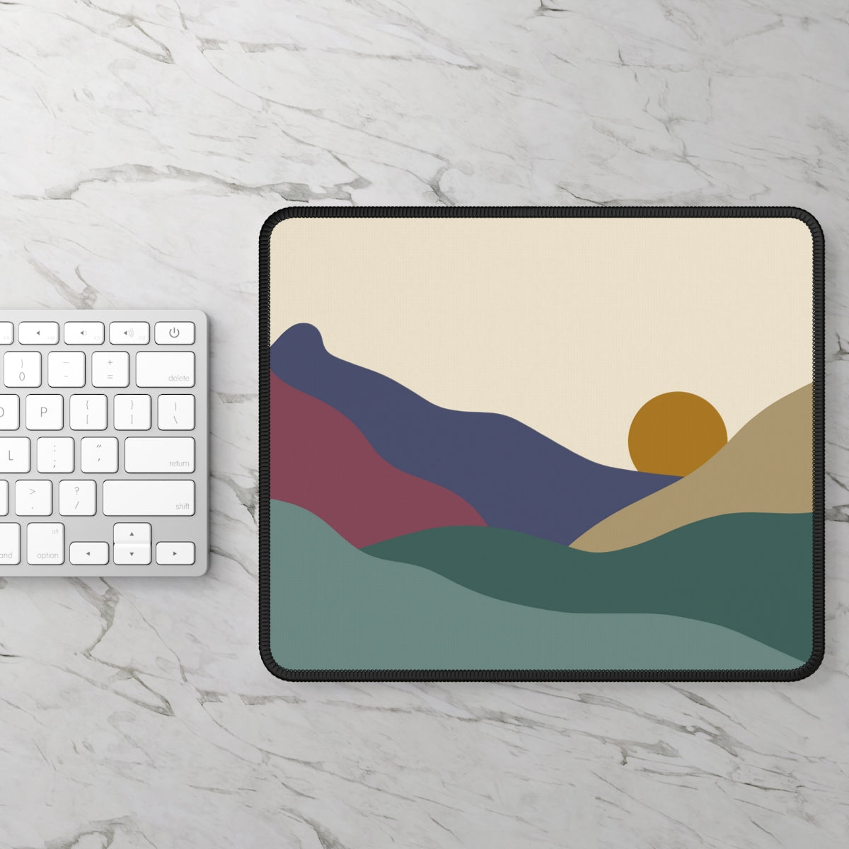 Boho Mountains Gaming Mouse Pad - Desk Cookies