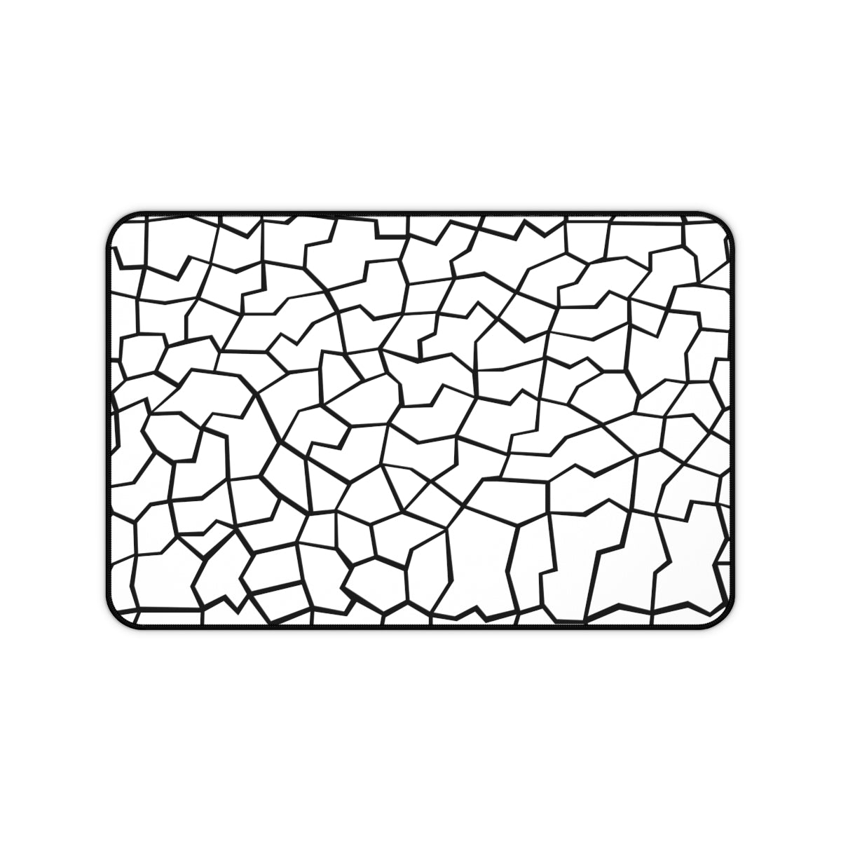 White & Black Giraffe Pattern Desk Mat - Desk Cookies