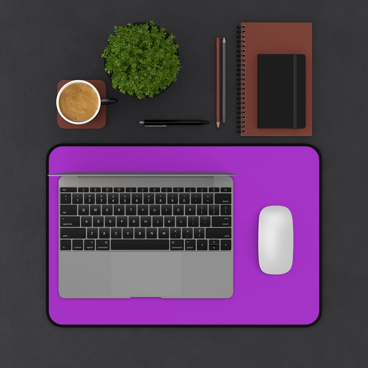 Purple Desk Mat - Desk Cookies