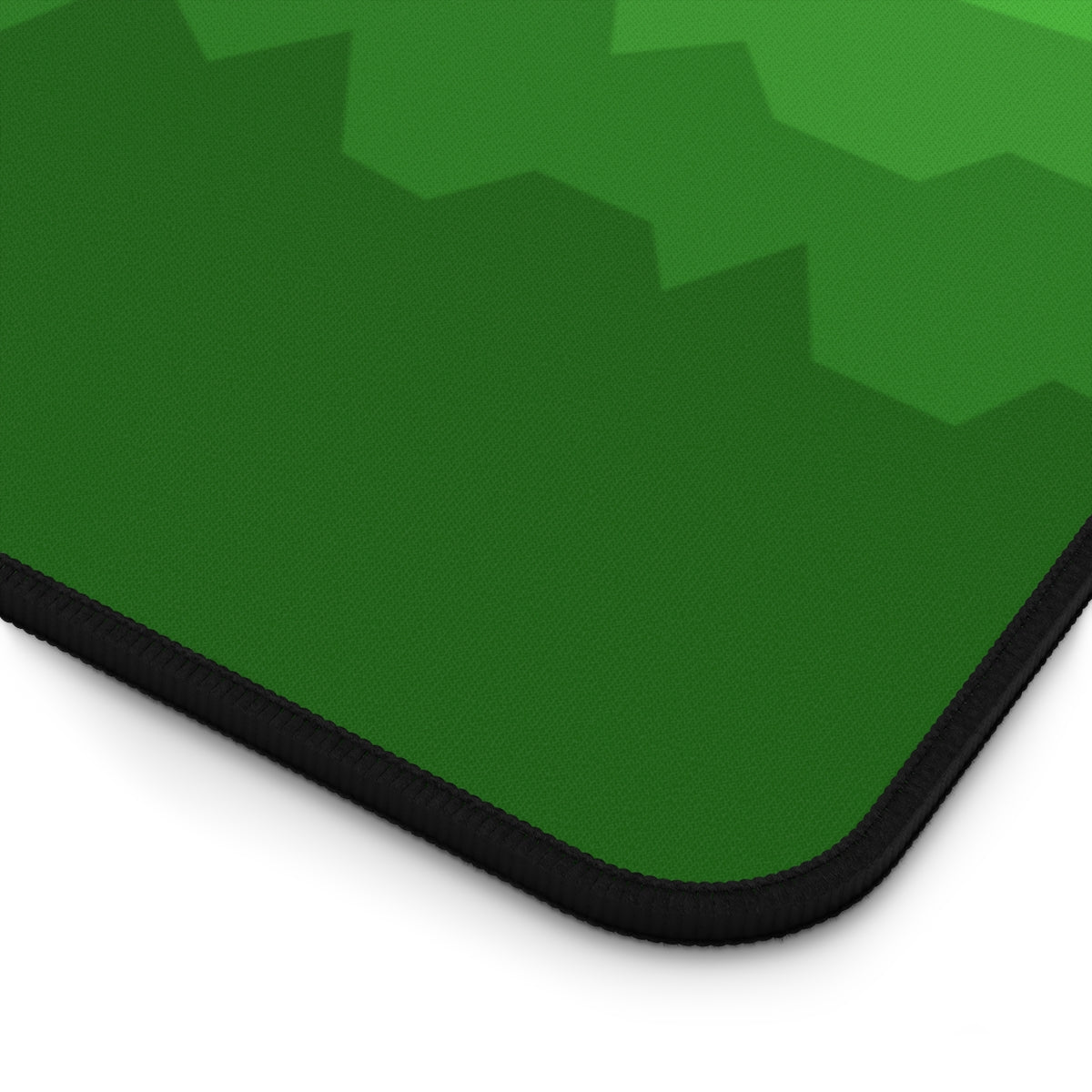 Green Abstract Mountains Desk Mat - Desk Cookies