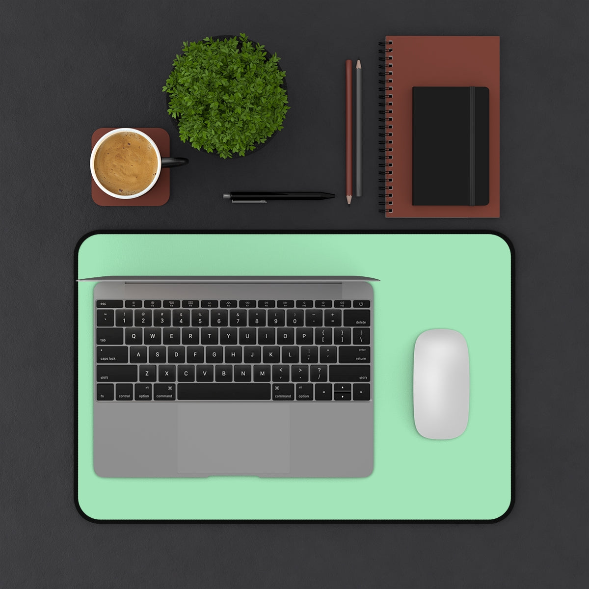 Mint Green Desk Mat - Desk Cookies