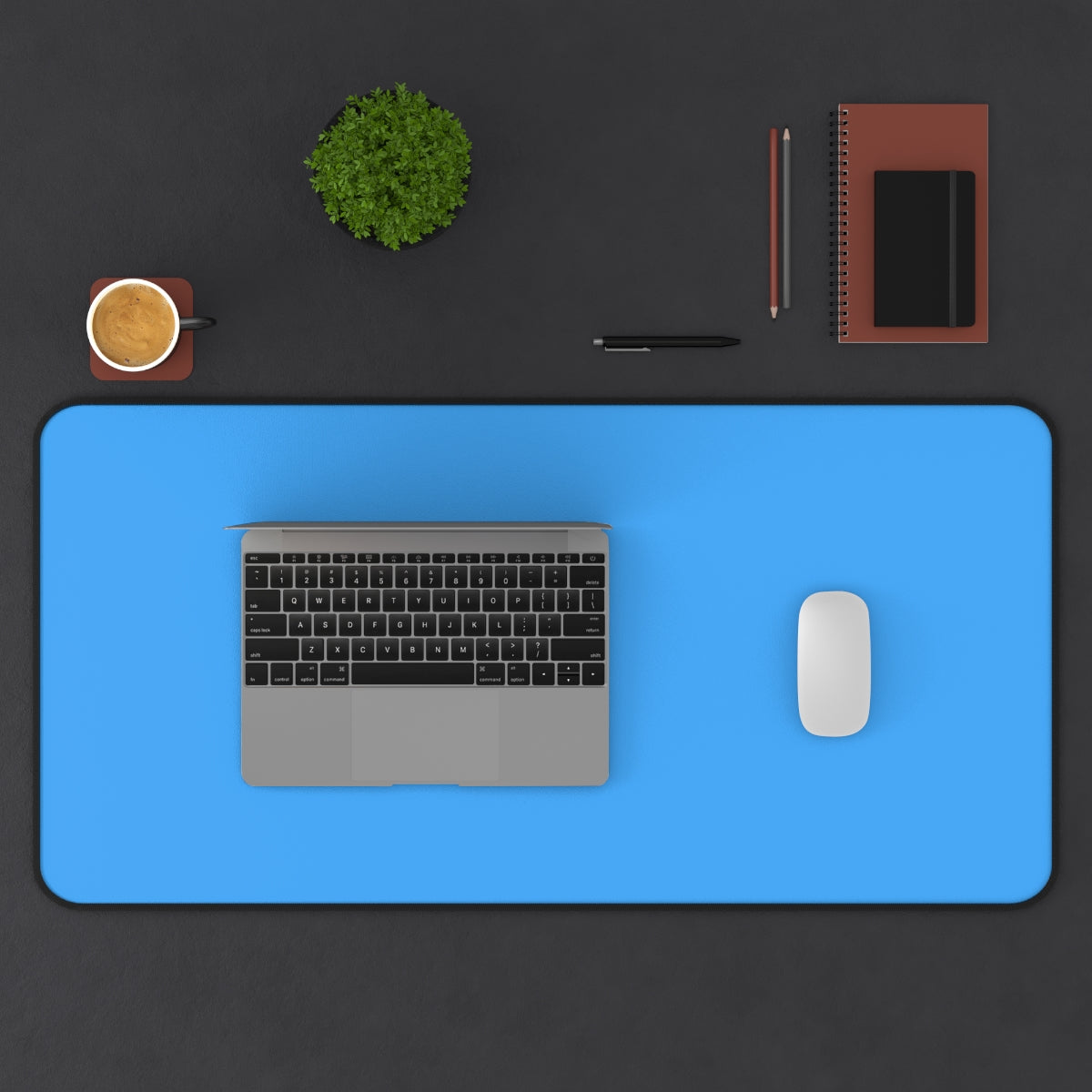 Blue Desk Mat - Desk Cookies