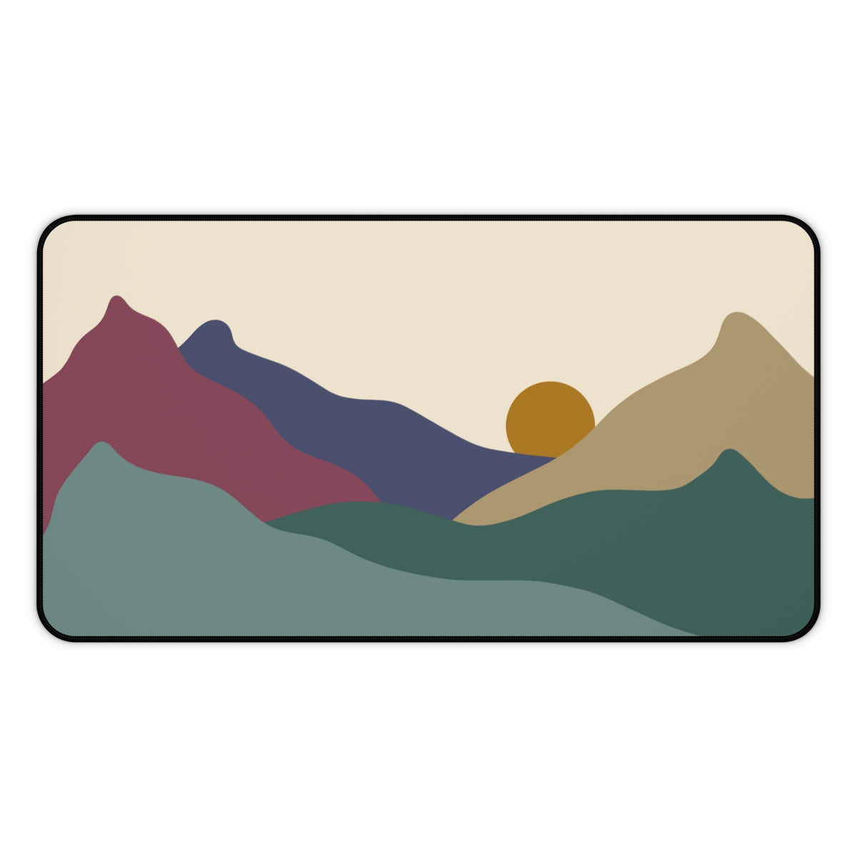 Boho Mountains Desk Mat - Desk Cookies