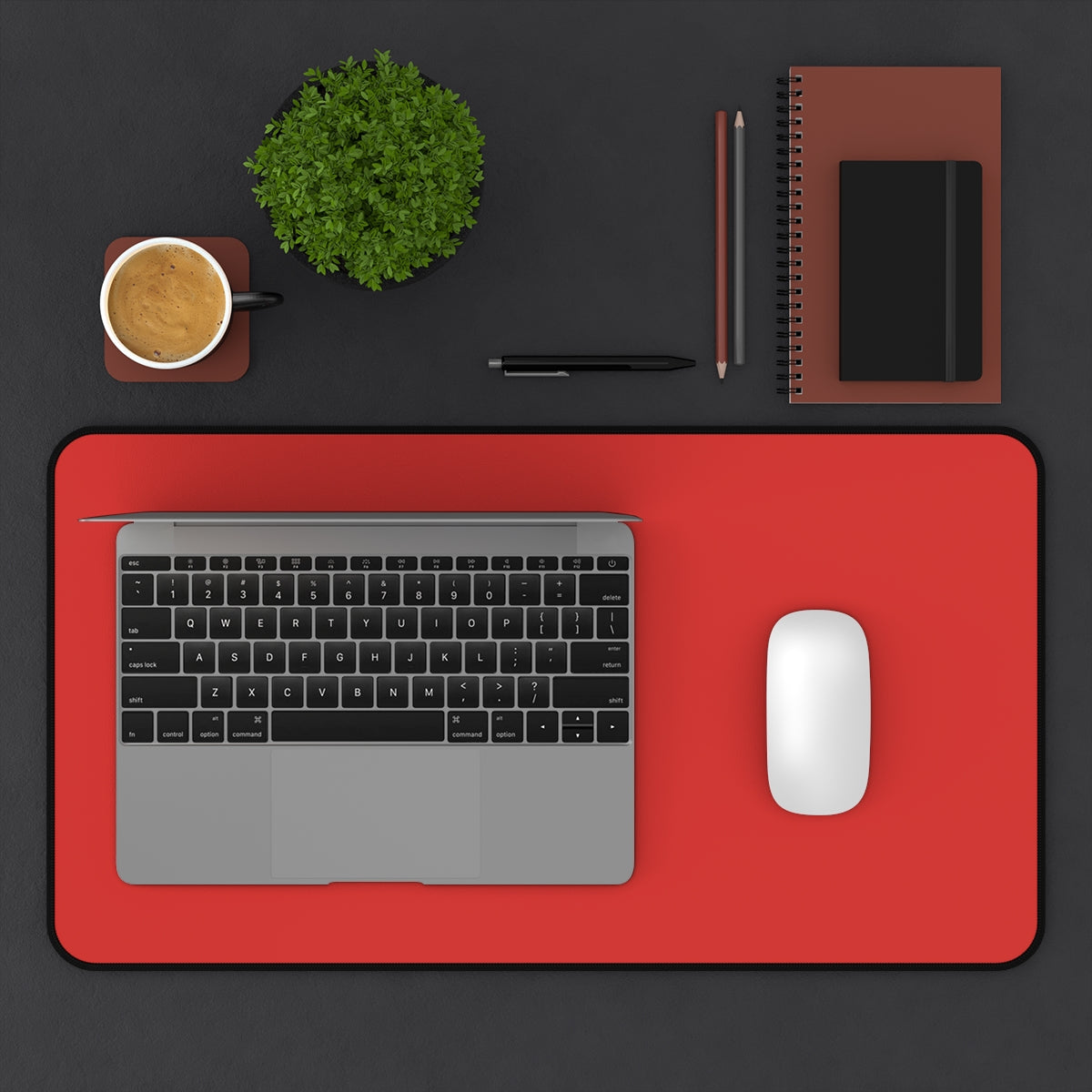 Red Desk Mat - Desk Cookies