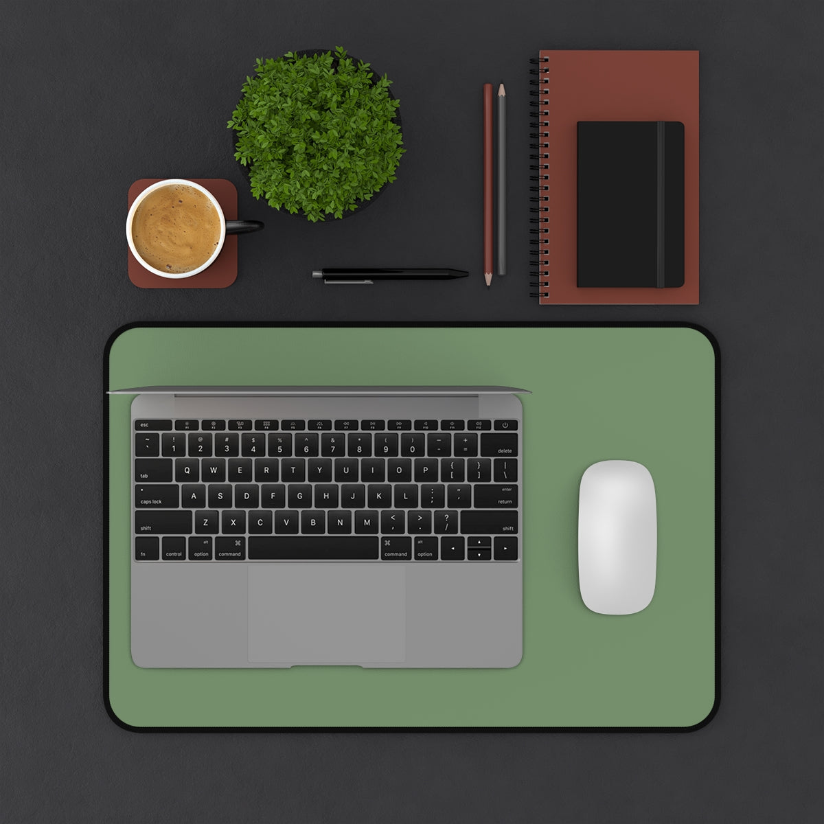 Sage Green Desk Mat - Desk Cookies