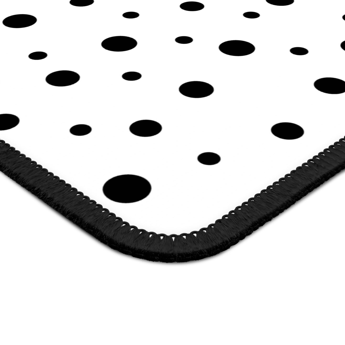 Black Dots & White Gaming Mouse Pad - Desk Cookies