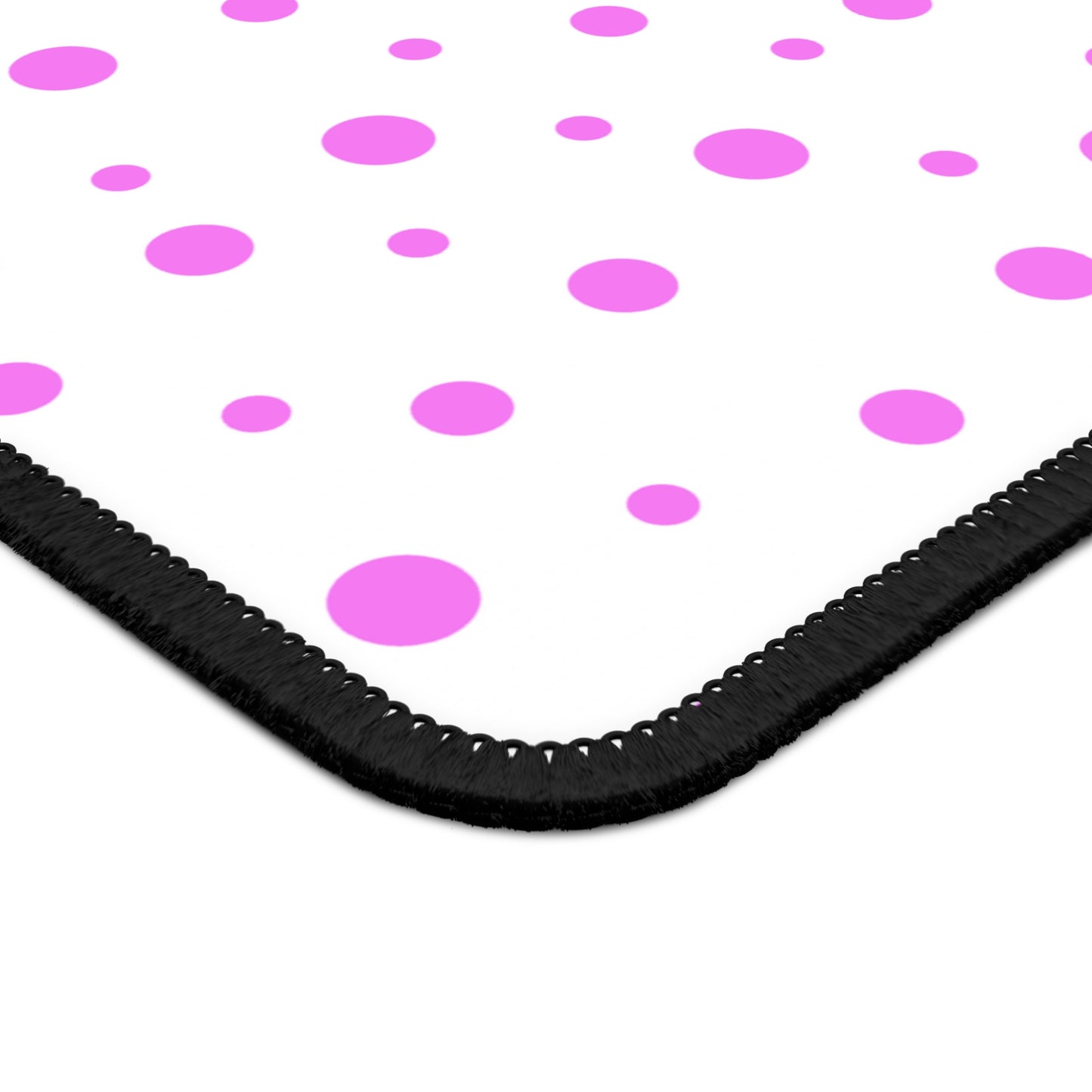Pink Dots & White Gaming Mouse Pad - Desk Cookies
