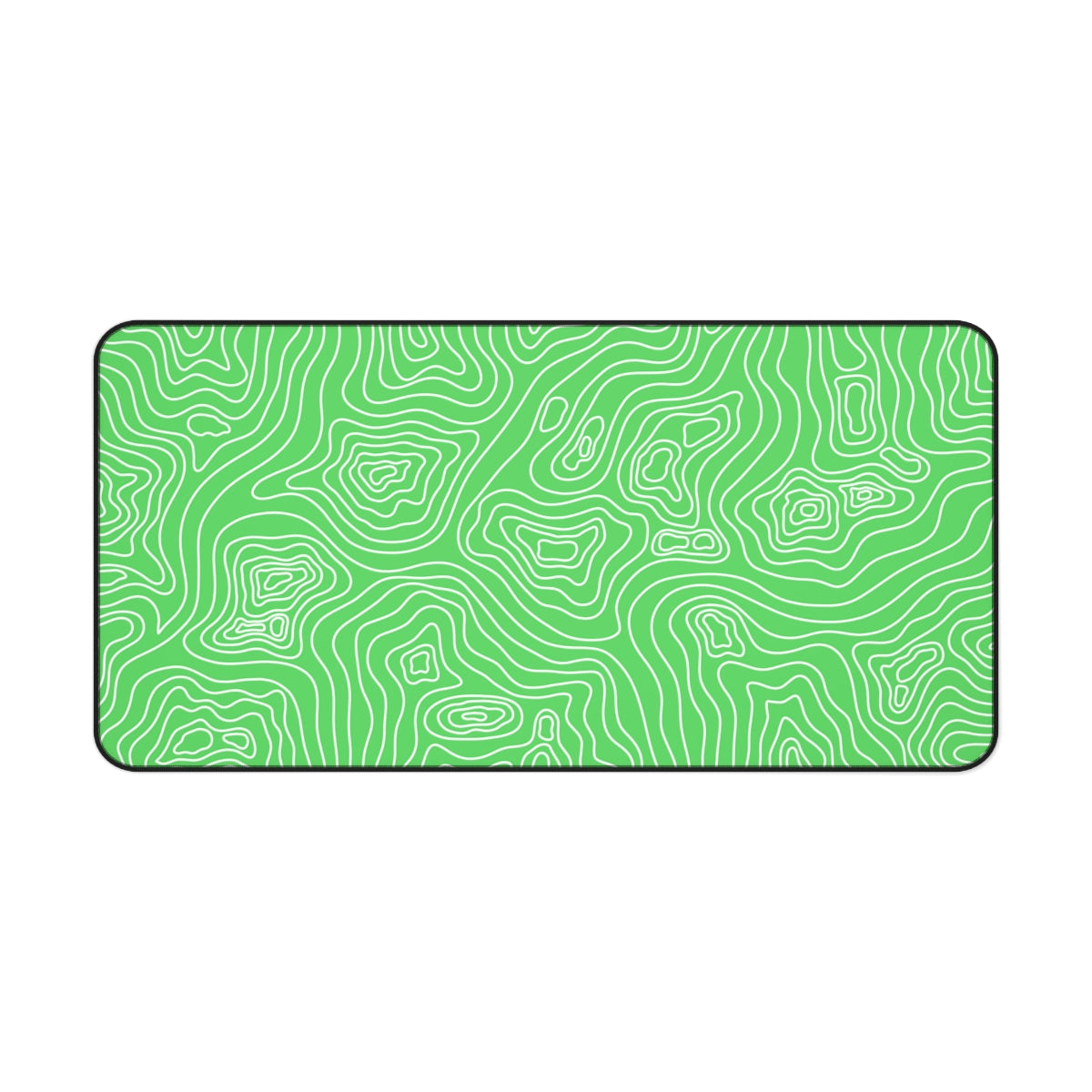 Green Topographic Desk Mat - Desk Cookies