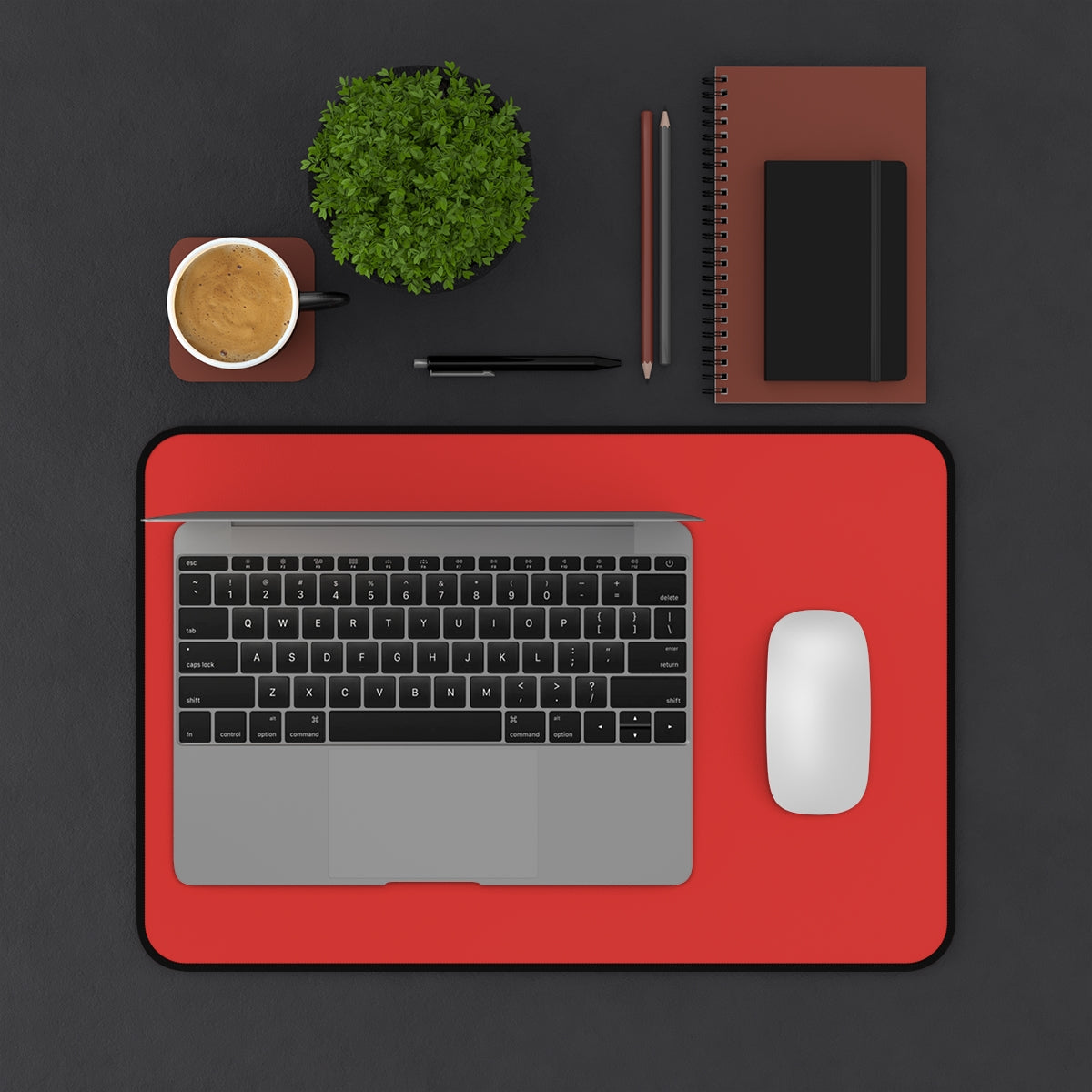 Red Desk Mat - Desk Cookies