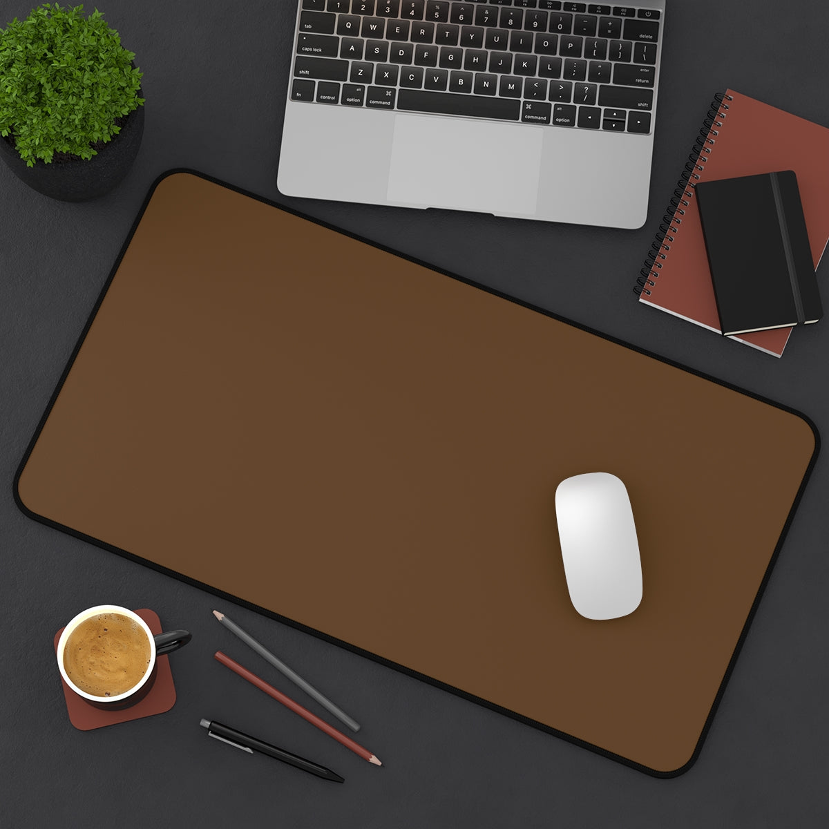 Brown Desk Mat - Desk Cookies