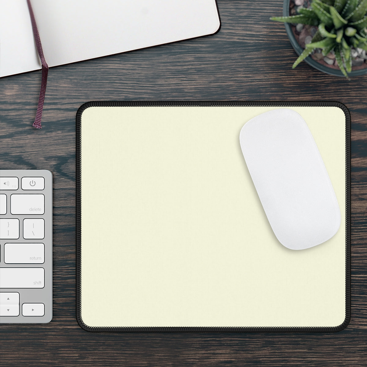 Beige Gaming Mouse Pad - Desk Cookies