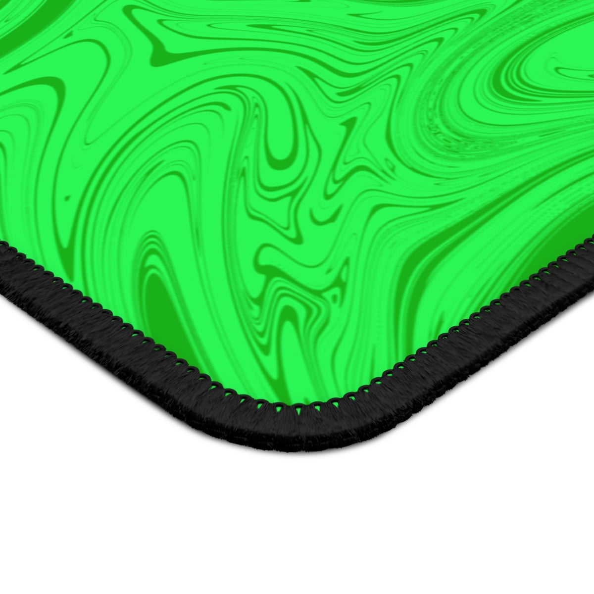 Green Swirl Gaming Mouse Pad - Desk Cookies