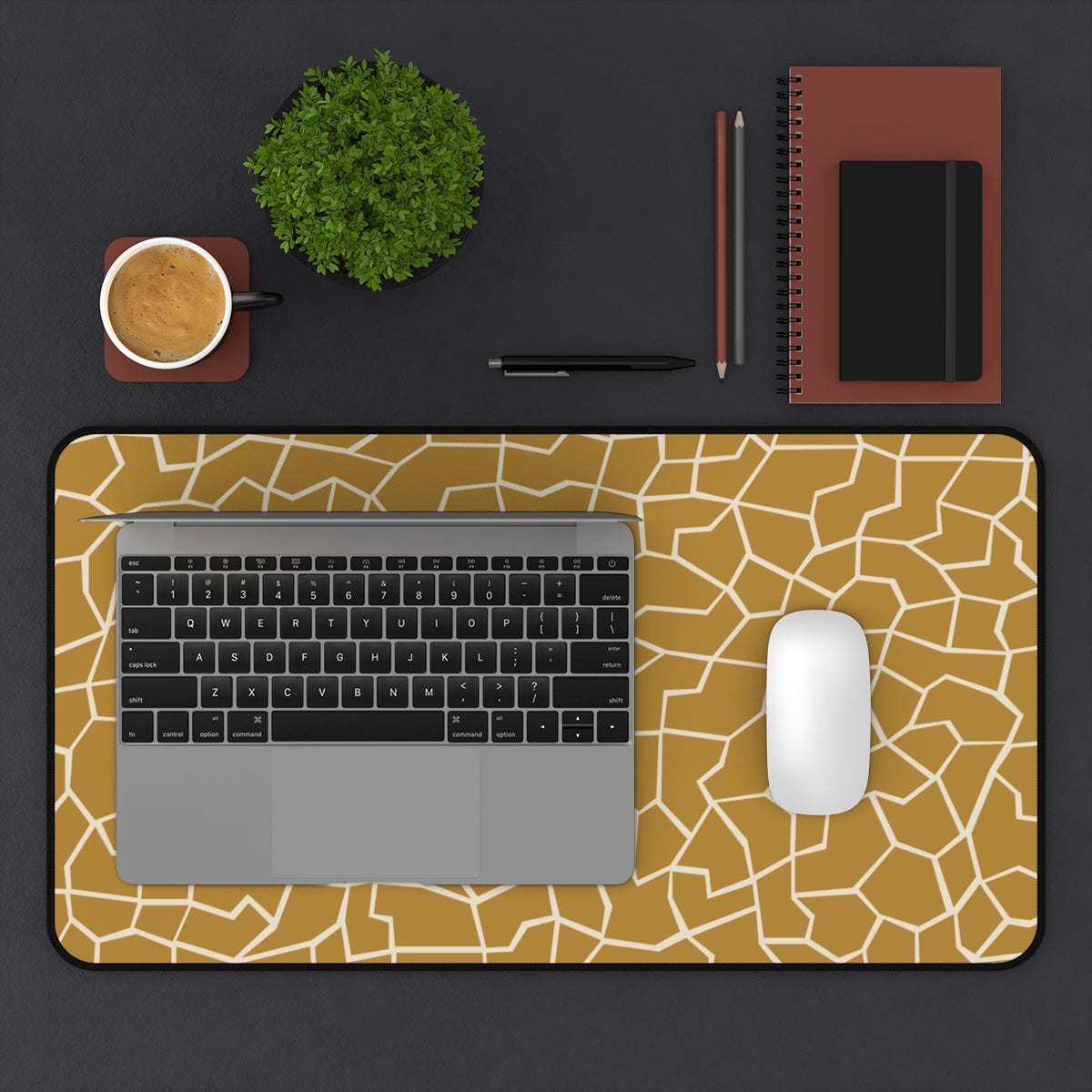 Giraffe Pattern Desk Mat - Desk Cookies
