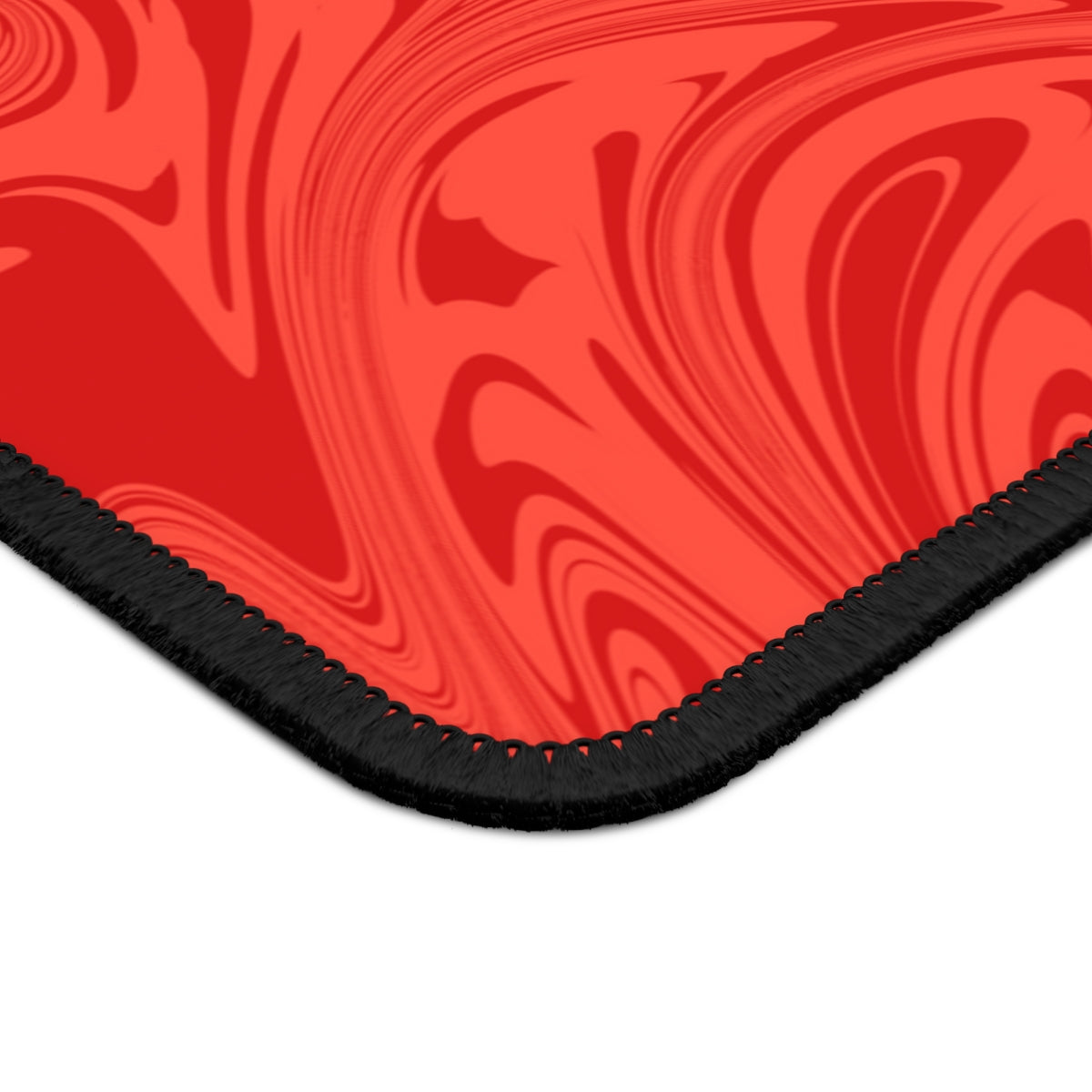 Red Swirl Gaming Mouse Pad - Desk Cookies