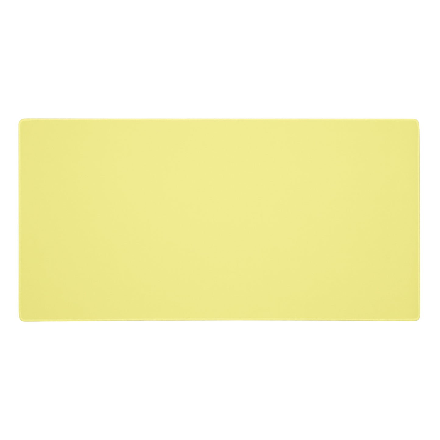 A 36" x 18" yellow gaming desk pad.