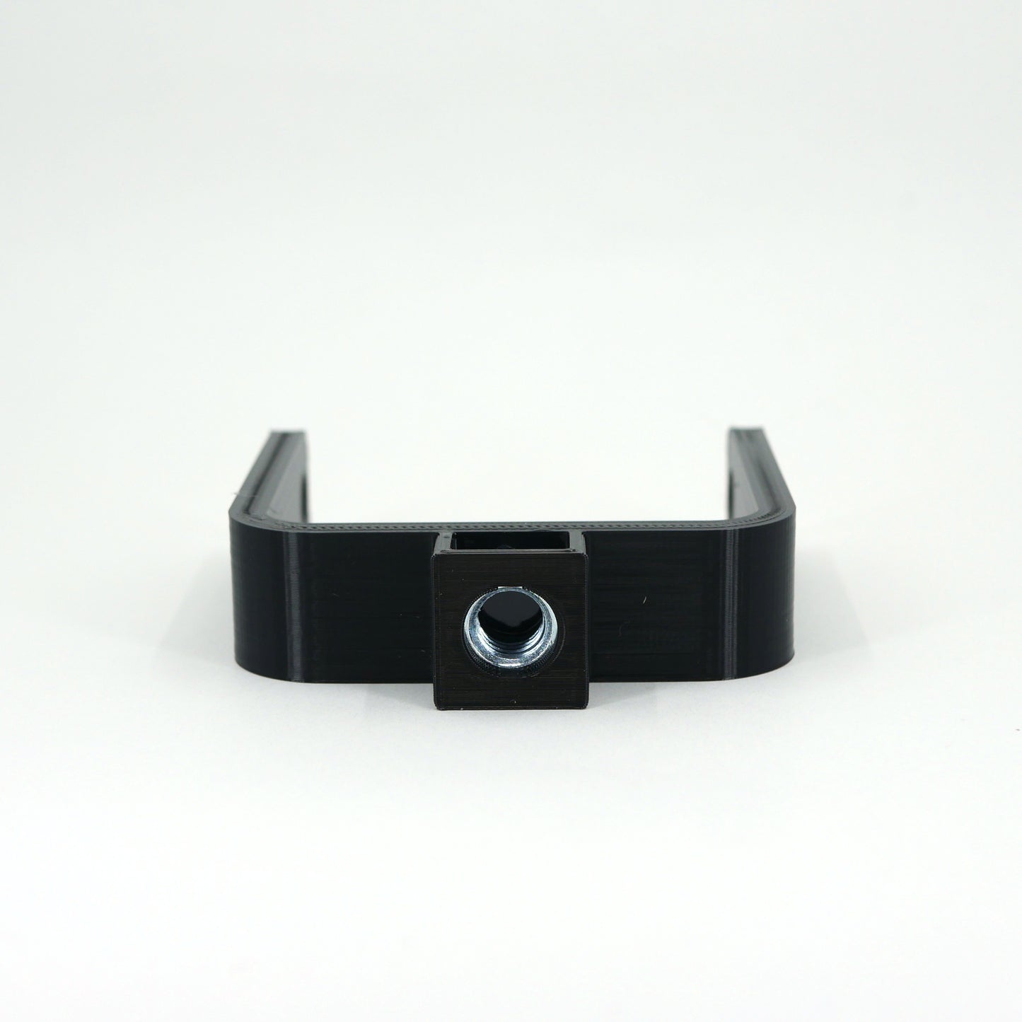 The back of a black microphone mount for the Elgato Wave microphone.