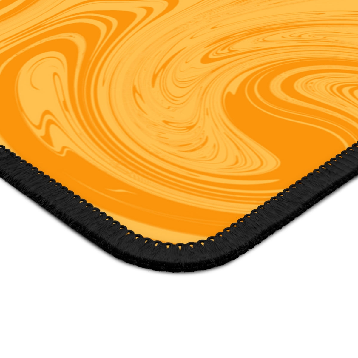 Orange Swirl Gaming Mouse Pad - Desk Cookies