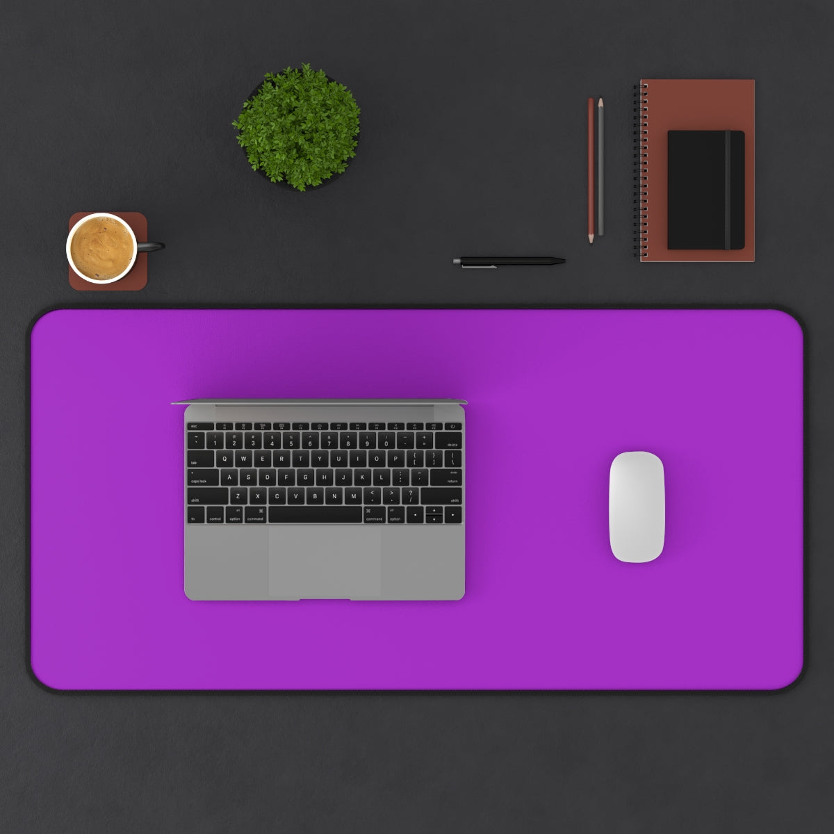 Purple Desk Mat - Desk Cookies