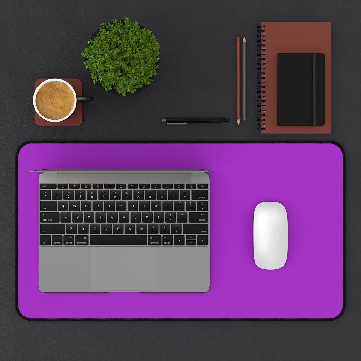 Purple Desk Mat - Desk Cookies