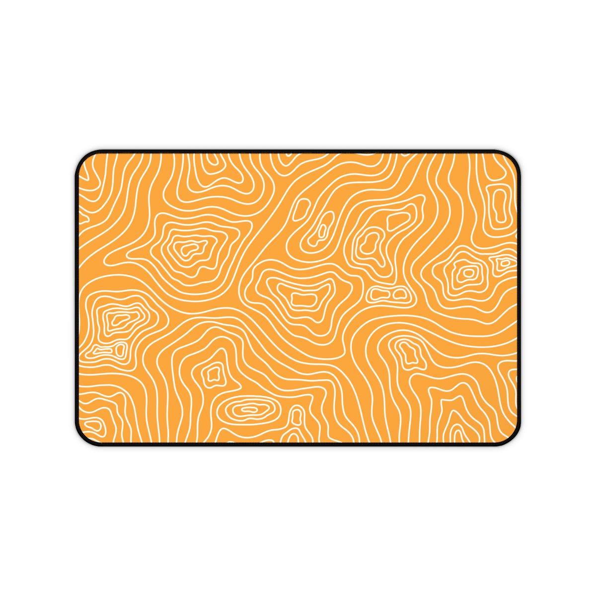 Orange Topographic Desk Mat - Desk Cookies