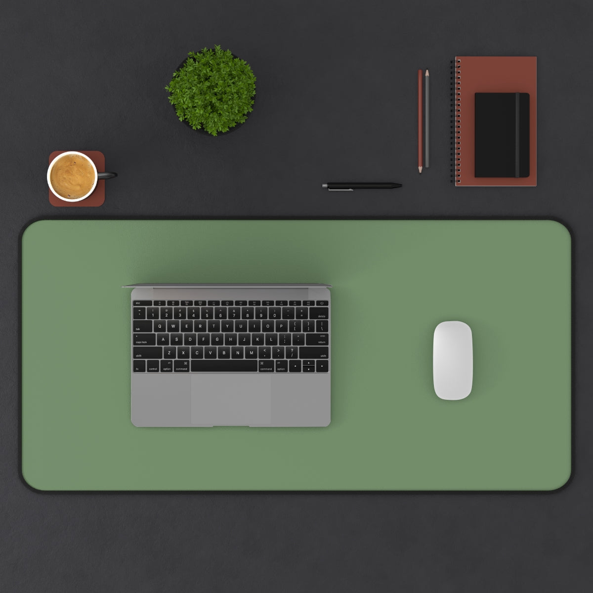 Sage Green Desk Mat - Desk Cookies