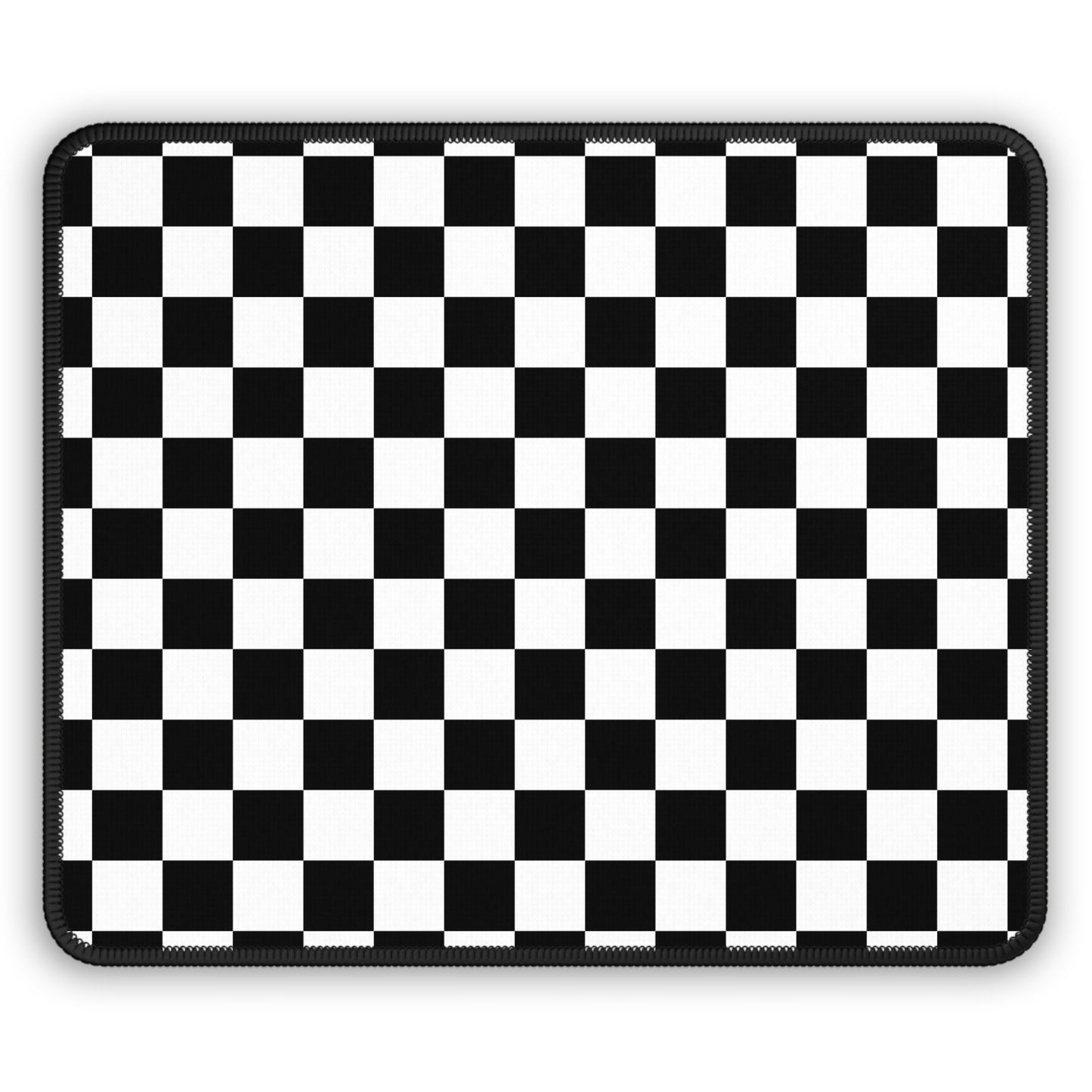 Black & White Checkered Gaming Mouse Pad - Desk Cookies