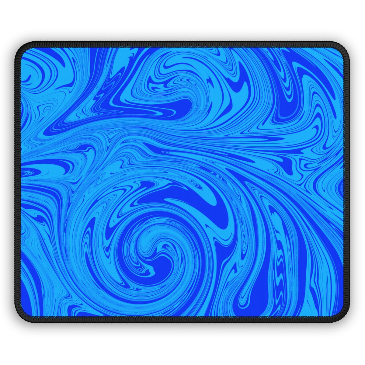 Blue Swirl Gaming Mouse Pad - Desk Cookies