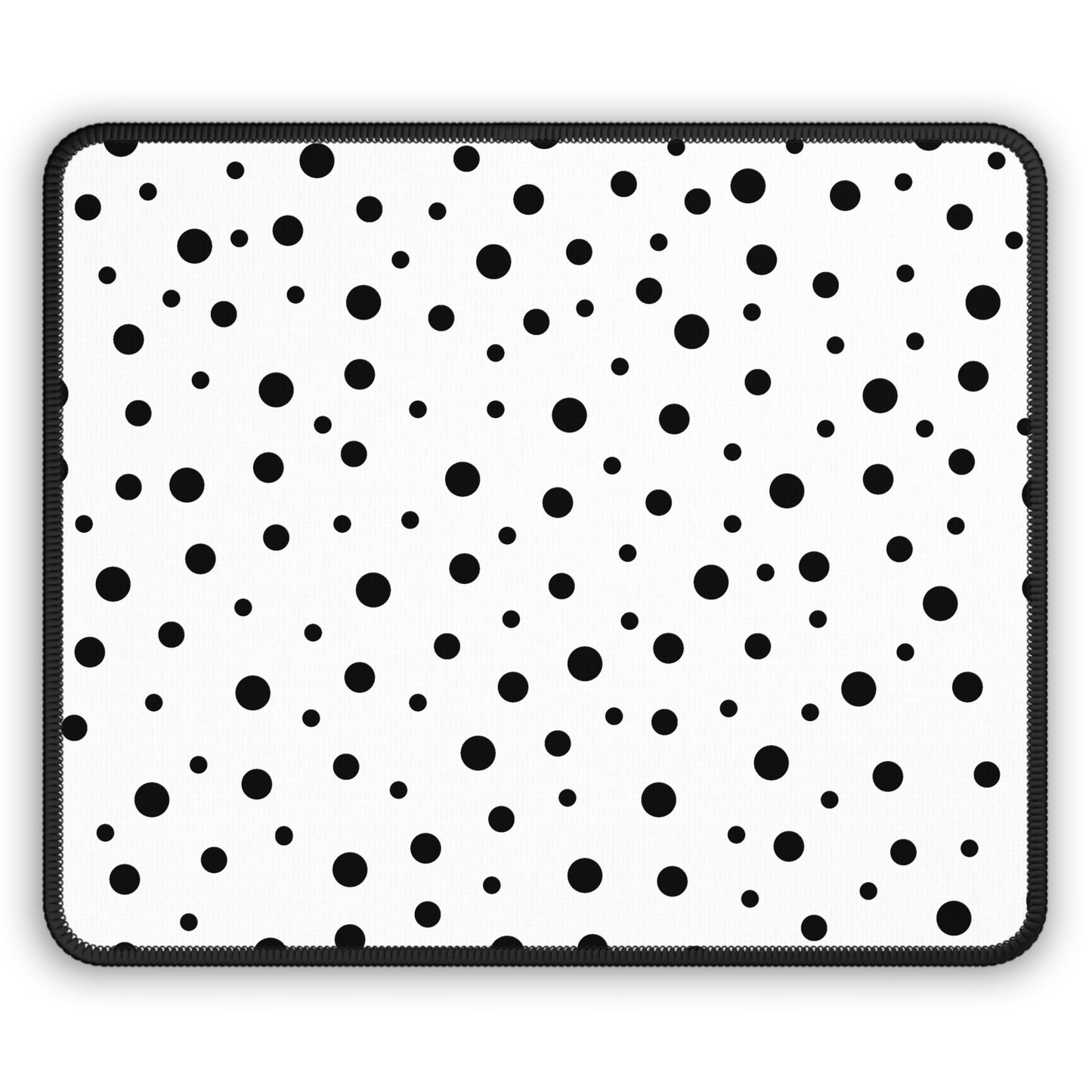 Black Dots & White Gaming Mouse Pad - Desk Cookies