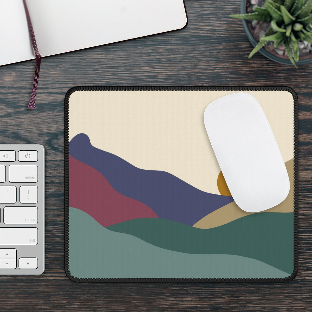 Boho Mountains Gaming Mouse Pad - Desk Cookies