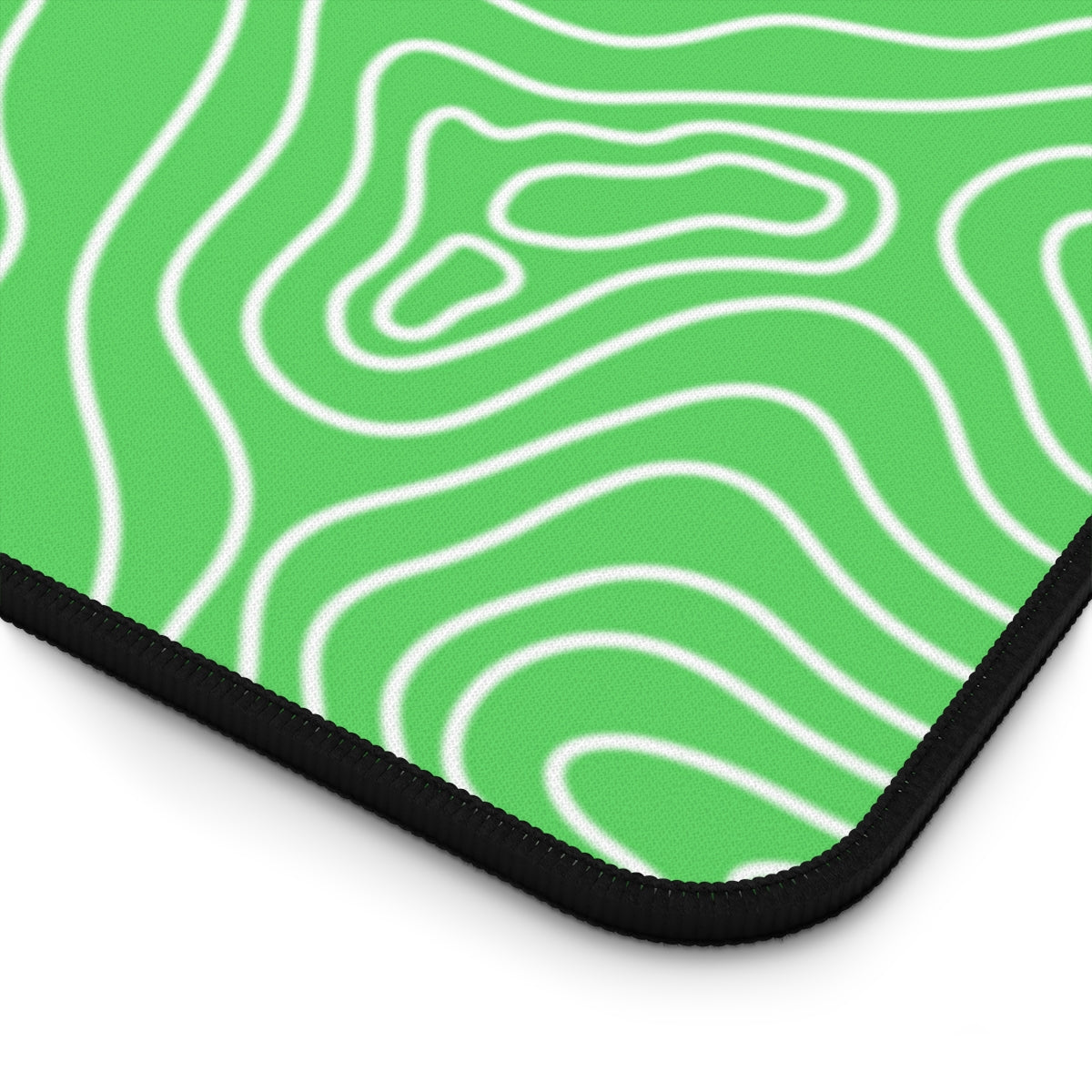 Green Topographic Desk Mat - Desk Cookies