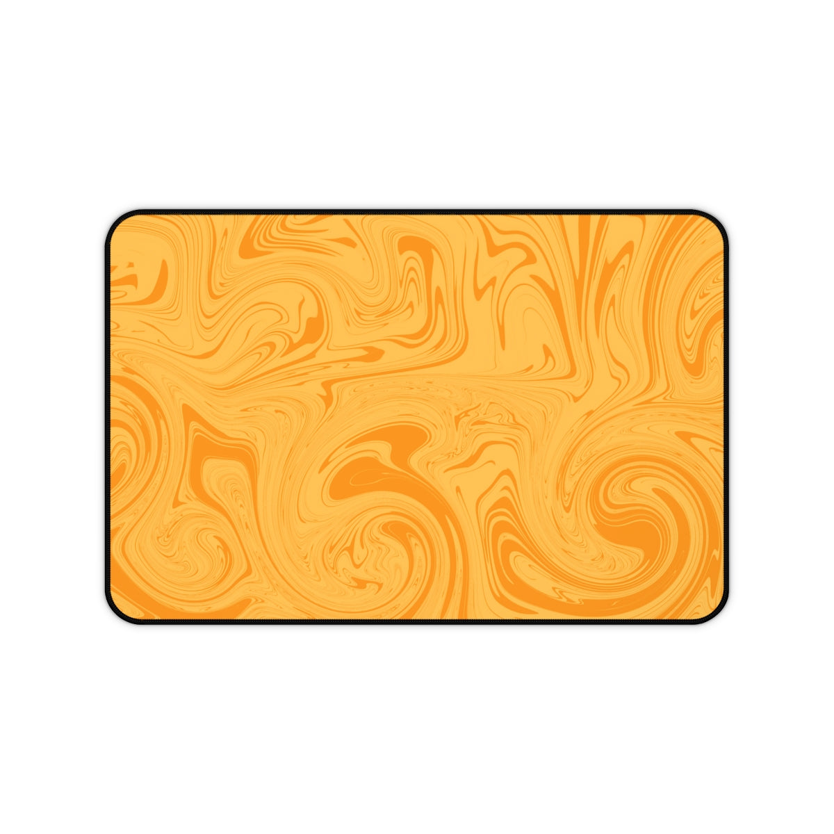 Orange Swirl Desk Mat - Desk Cookies