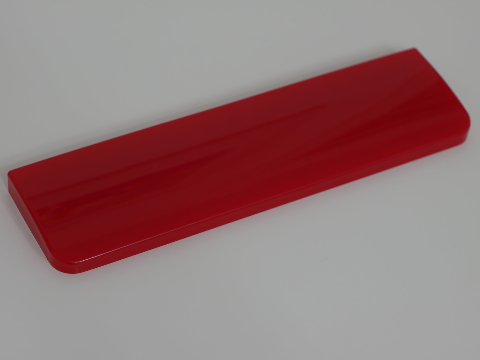 Solid Color Resin Keyboard Wrist Rest - Red (11.75" x 3") - Desk Cookies