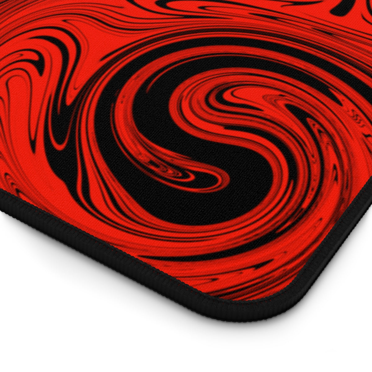 Red desk online mat