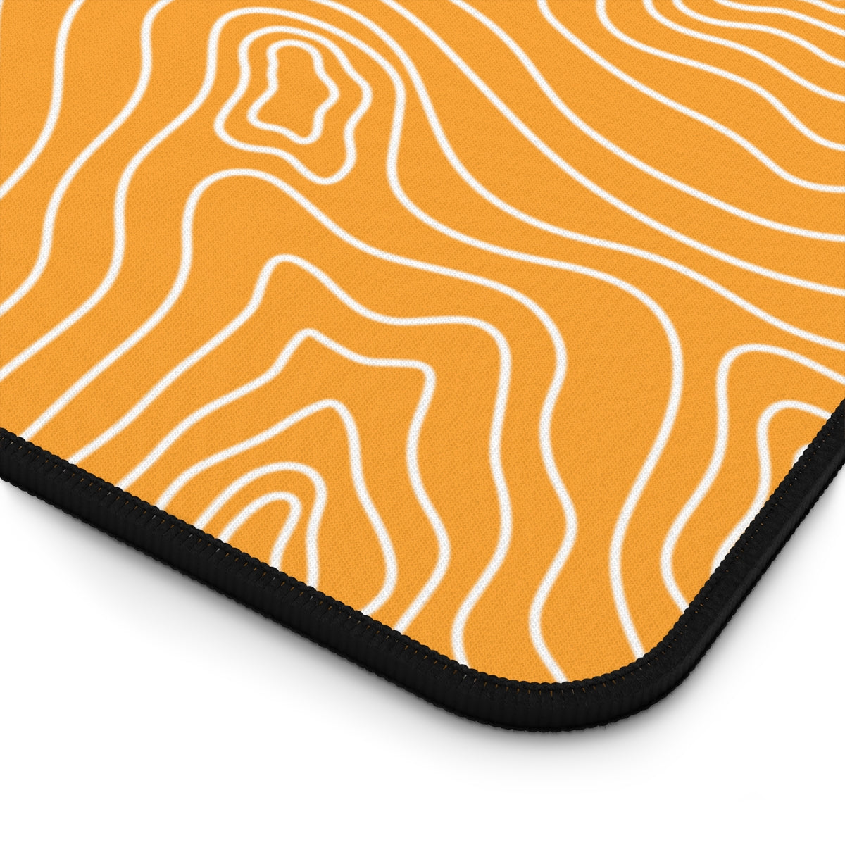 Orange Topographic Desk Mat - Desk Cookies