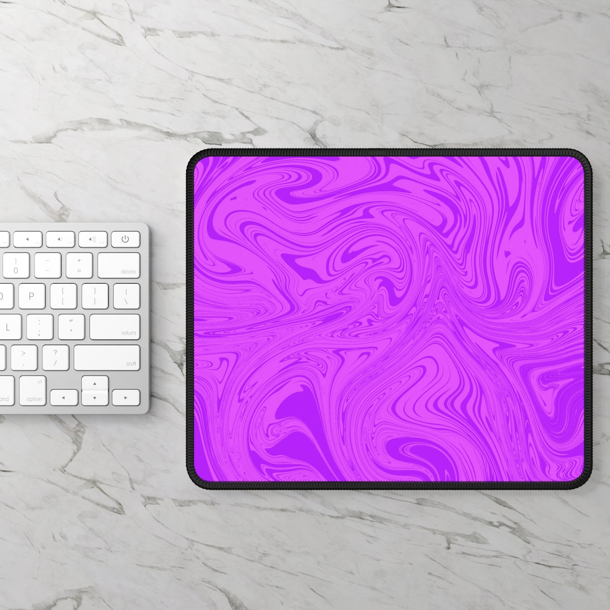 Purple Swirl Gaming Mouse Pad - Desk Cookies