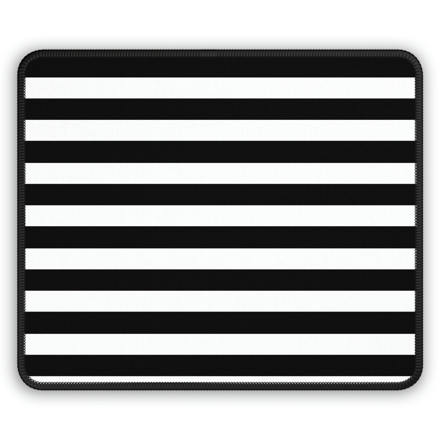 Black & White Striped Gaming Mouse Pad - Desk Cookies