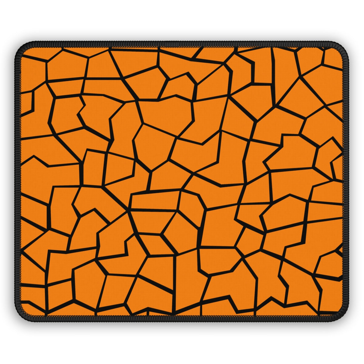 Orange & Black Giraffe Pattern Gaming Mouse Pad - Desk Cookies