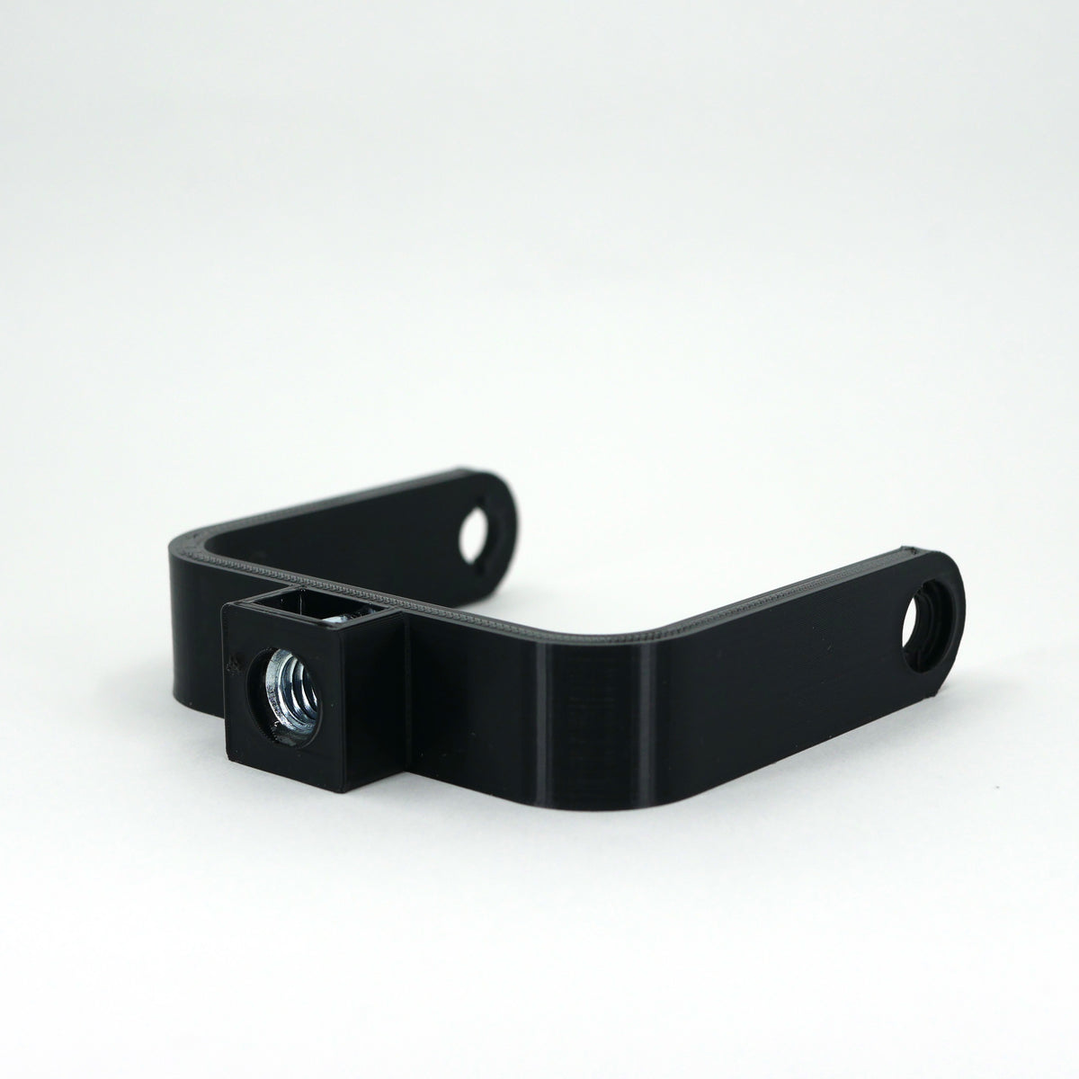 The right side of a black microphone mount for the FIFINE K690 microphone.